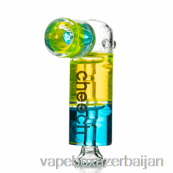 Vape Azerbaijan Cheech Glass Dual Freezable Hand Pipe Blue / Green